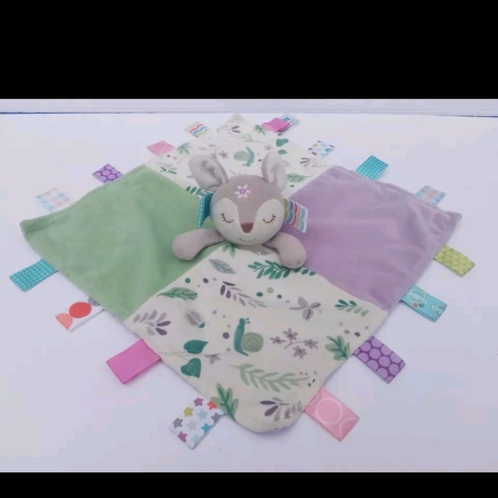 Taggies Signature Collection Flora Fawn Deer Plush Lovey Security Blanket